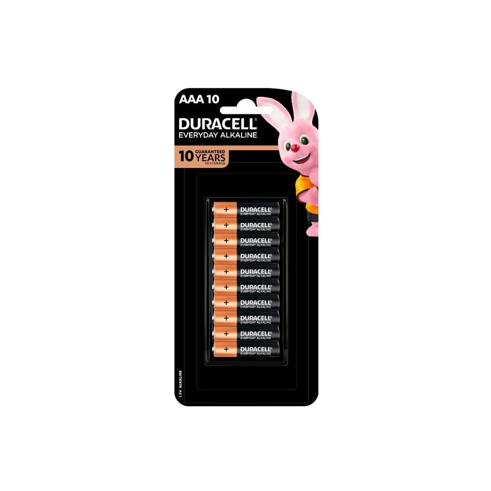 Duracell Everyday Alkaline AAA Alkaline Batteries - 10 Pack