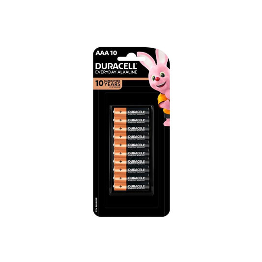 Duracell Everyday Alkaline AAA Alkaline Batteries - 10 Pack
