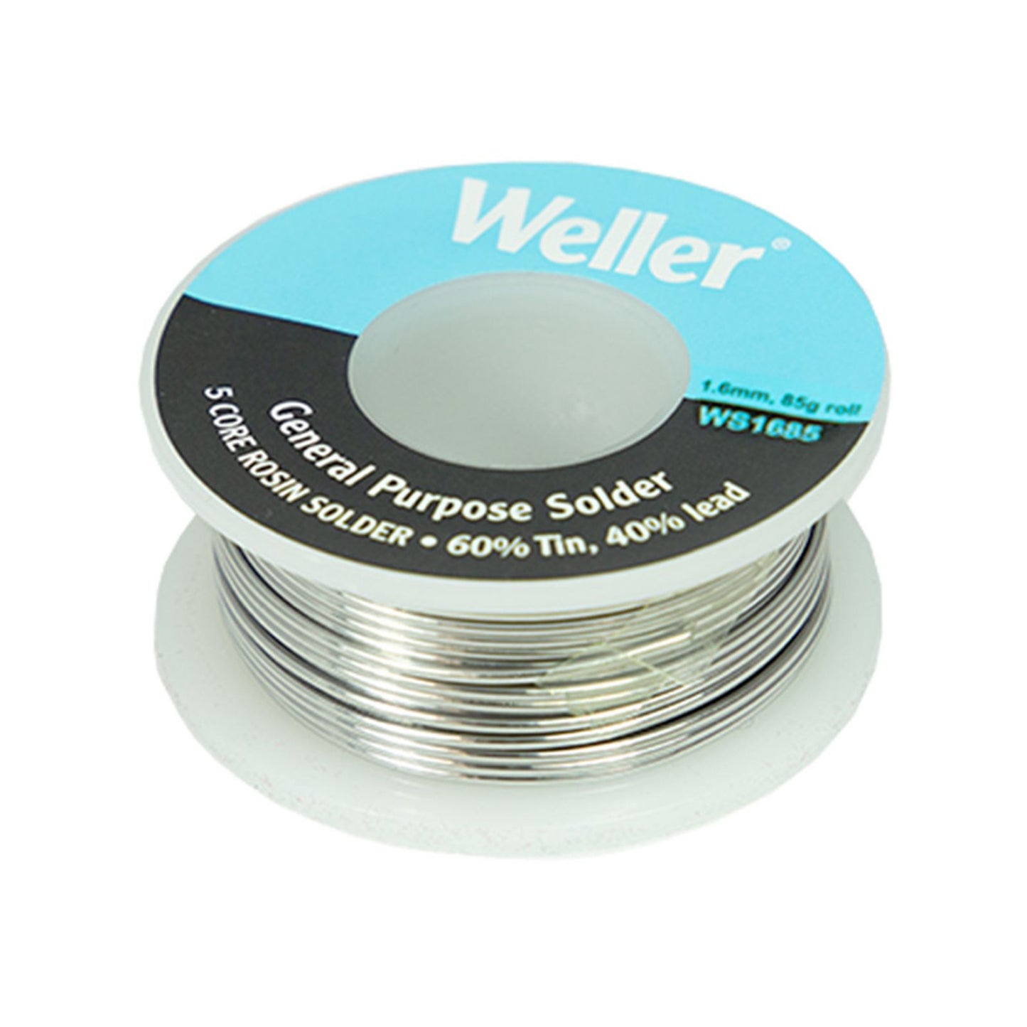 Weller 60/40 Rosin Core Solder - 1.6mm - 85g
