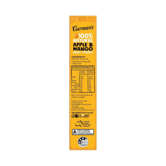 Carman's Fruit Straps Apple & Mango - 70g