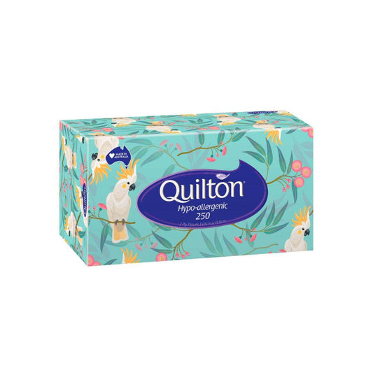 Quilton 2-ply Hypo Allergenic Facial Tissues - 250 Pack