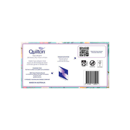 Quilton 2-ply Hypo Allergenic Facial Tissues - 250 Pack