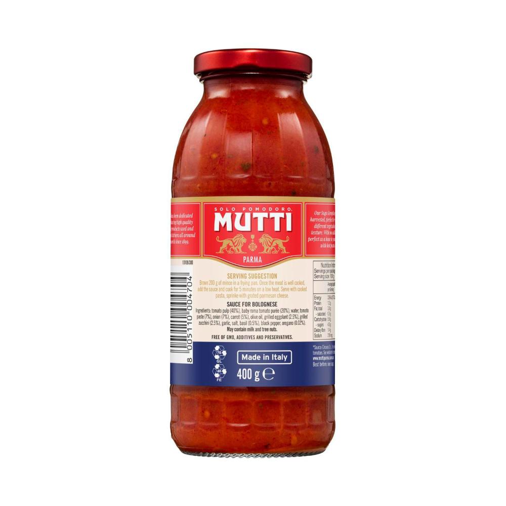 Mutti Sugo Semplice Bolognese Pasta Sauce - 400g