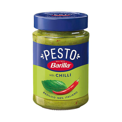 Barilla Basil Pesto With Chilli Pasta Sauce - 195g