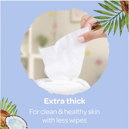 Huggies Gentle Cleanse Baby Wipes Coconut Oil 240 Pack