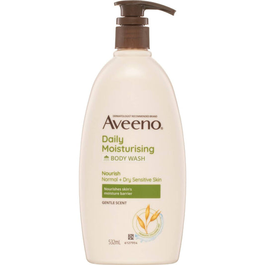Aveeno Daily Moisturising Body Wash Light Fragrance Sensitive Skin 532ml