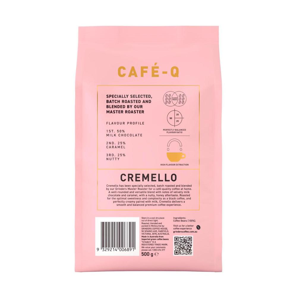 Grinders Cafe - Q Cremello Coffee Beans - 500g