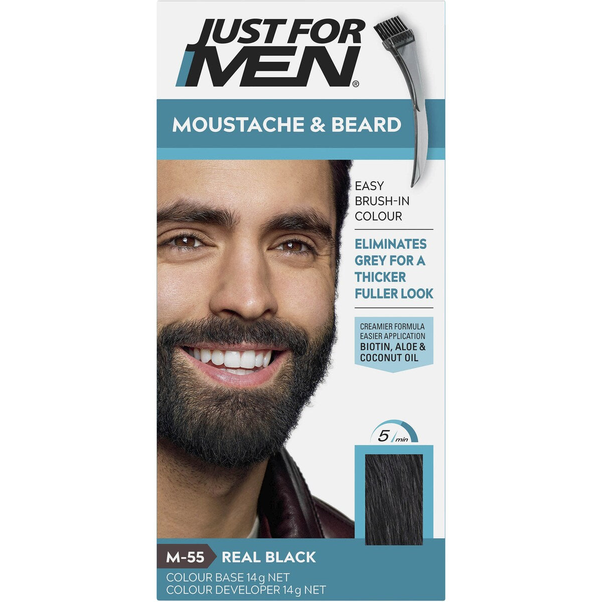 Just For Men Moustache & Beard Black 70g