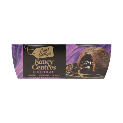 Aunt Betty's Pudding Saucy Centres Chocolate 2 Pack - 200g
