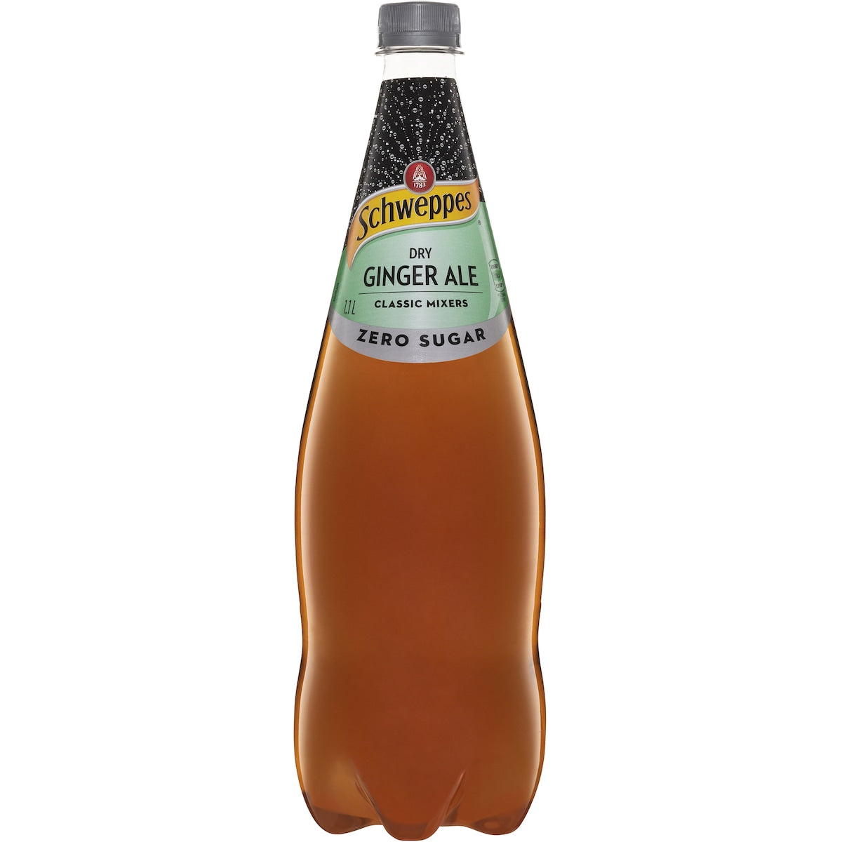 Schweppes Zero Sugar Mixer Dry Ginger Ale 1.1l