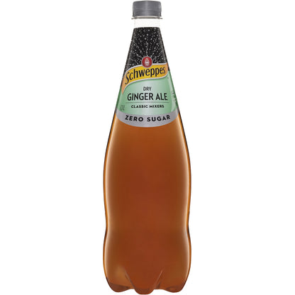 Schweppes Zero Sugar Mixer Dry Ginger Ale 1.1l