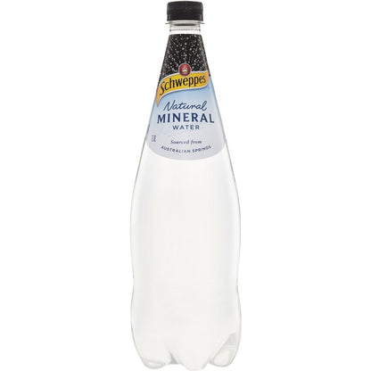 Schweppes Natural Mineral Water Bottle Natural 1.1L