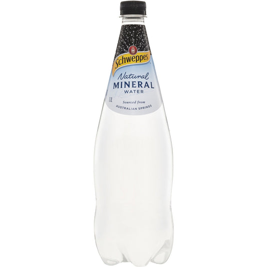 Schweppes Natural Mineral Water Bottle Natural 1.1L