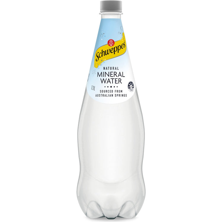 Schweppes Natural Mineral Water Bottle Natural 1.1L