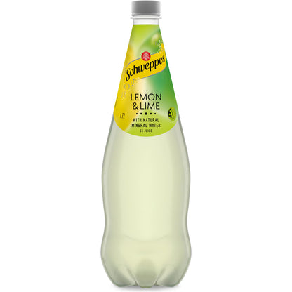 Schweppes Lemon Lime Natural Mineral Water Bottle - 1.1L