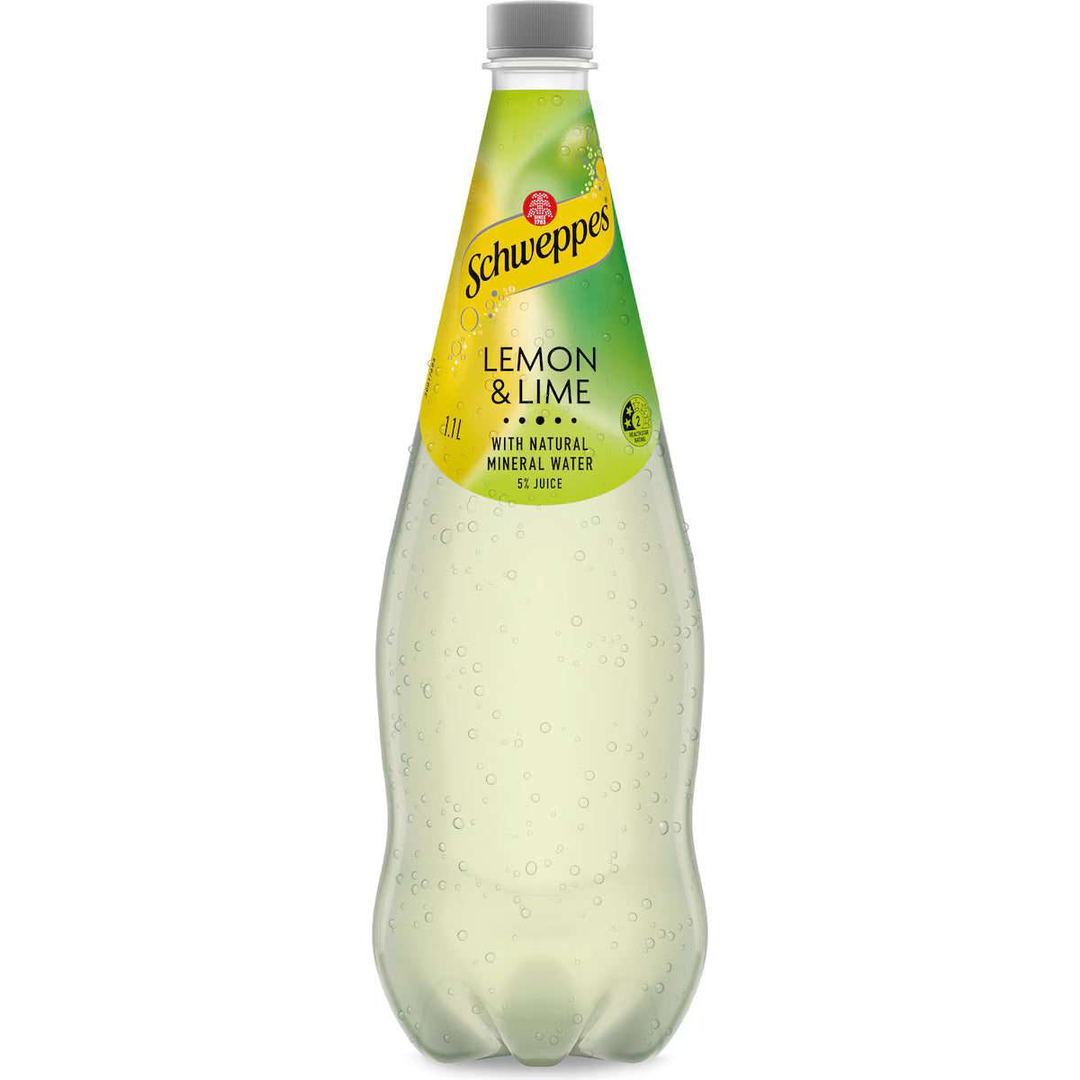 Schweppes Lemon Lime Natural Mineral Water Bottle - 1.1L