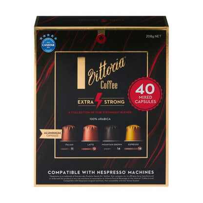 Vittoria Nespresso Compatible Capsules Variety Pack - 40 pack