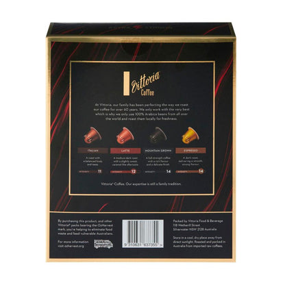 Vittoria Nespresso Compatible Capsules Variety Pack - 40 pack