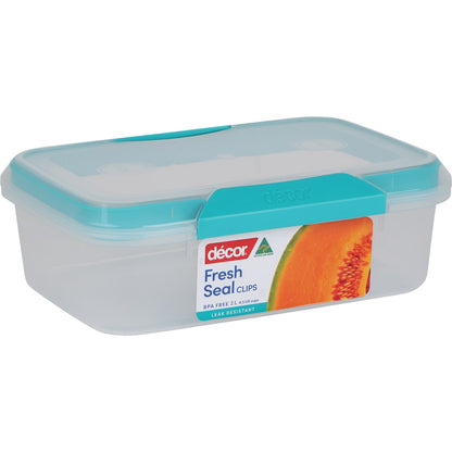 Decor Fresh Seal Clips Oblong Container 2l Each