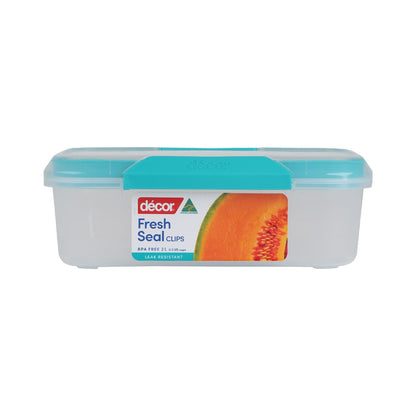 Decor Fresh Seal Clips Oblong Container 2l Each