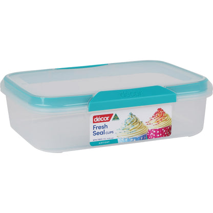 Decor Fresh Seal Clips Oblong Container 4l Each