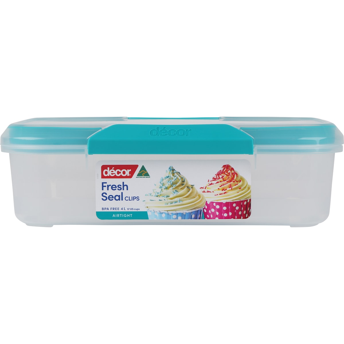 Decor Fresh Seal Clips Oblong Container 4l Each