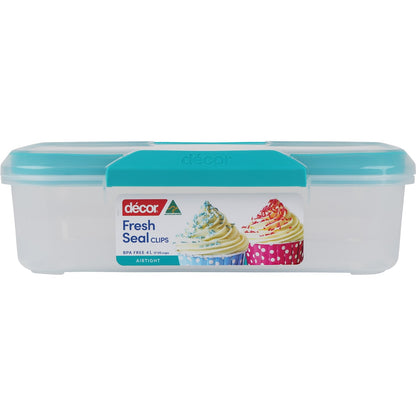 Decor Fresh Seal Clips Oblong Container 4l Each
