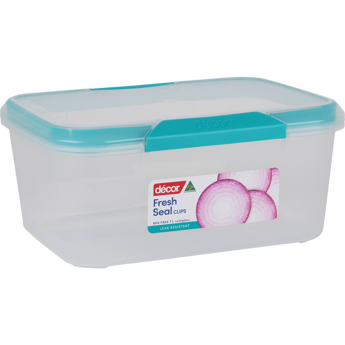Decor Fresh Seal Clips Oblong Container 7l Each