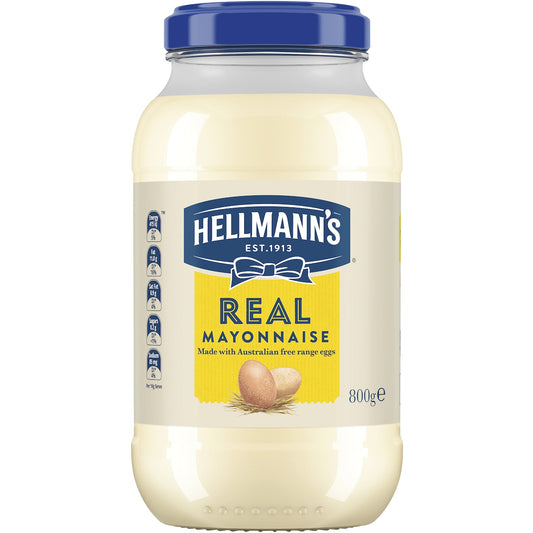 Hellmanns Real Mayonnaise Jar 800g
