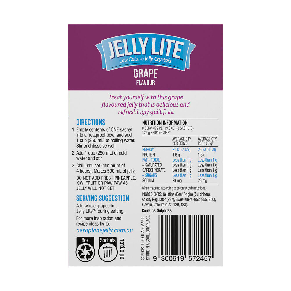 Aeroplane Lite Jelly Twin Grape - 18g