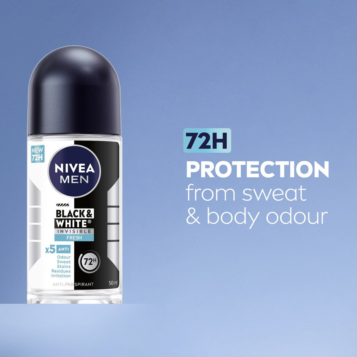 Nivea Men Black & White Fresh Roll On Deodorant 50ml