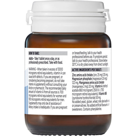 Blackmores Bio Zinc Skin Health Immune Support Vitamin Tablets 84 pack