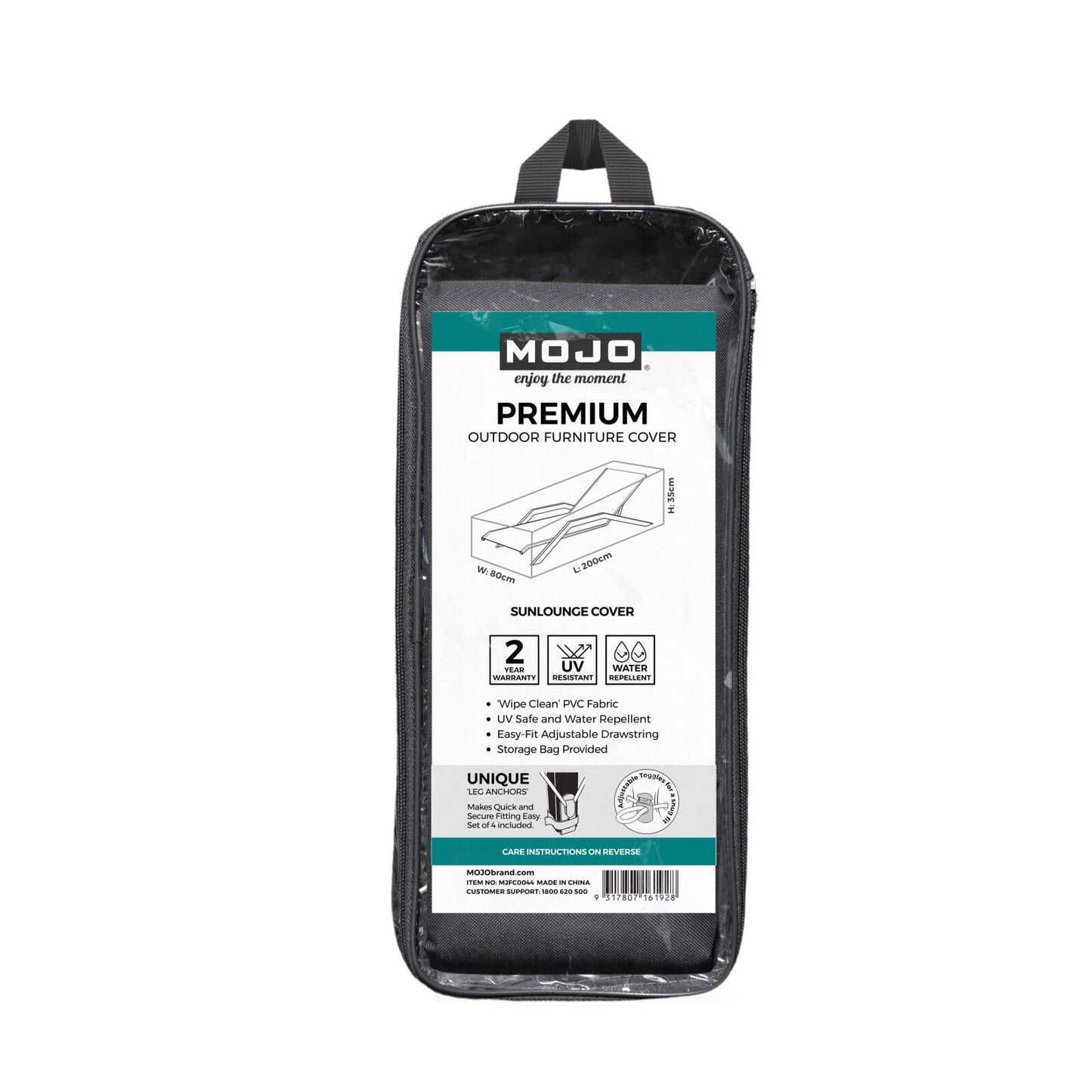 Mojo Premium Sunlounge Cover - 800 x 350 x 2000mm