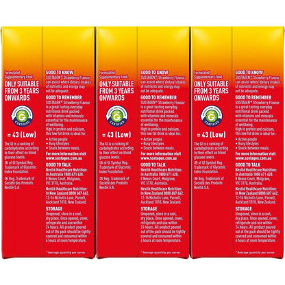 Sustagen High Protein Nutrition Top-Up Strawberry Ready To Drink 250mL x 3 pack