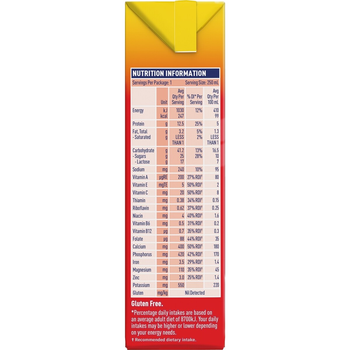 Sustagen High Protein Nutrition Top-Up Strawberry Ready To Drink 250mL x 3 pack