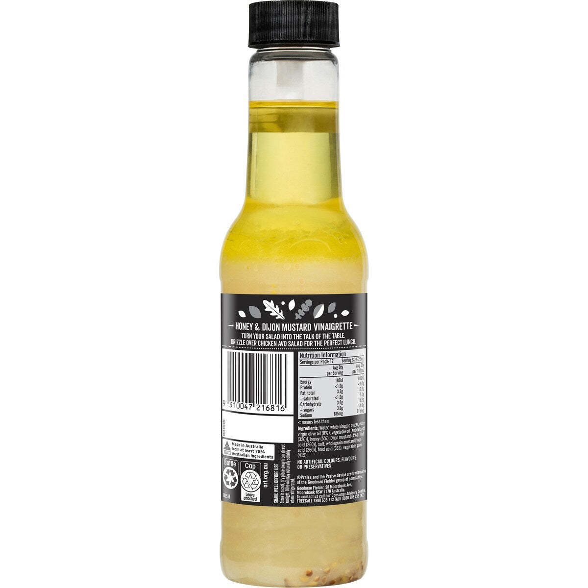 Praise Deli Style Honey Dijon 250mL