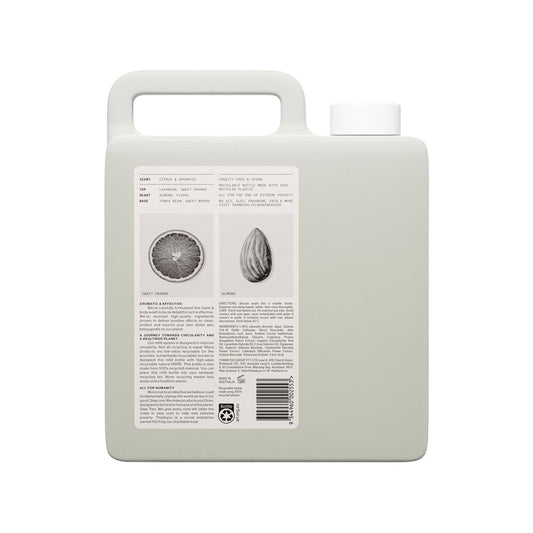 Thankyou Hand & Body Wash Botanical Sweet Orange & Almond Refill - 3L