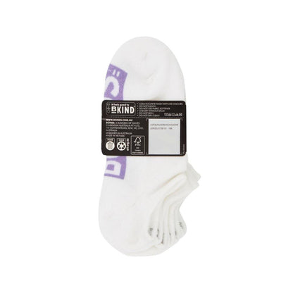 Bonds Womens Logo No Show Size 3-8 3 pack