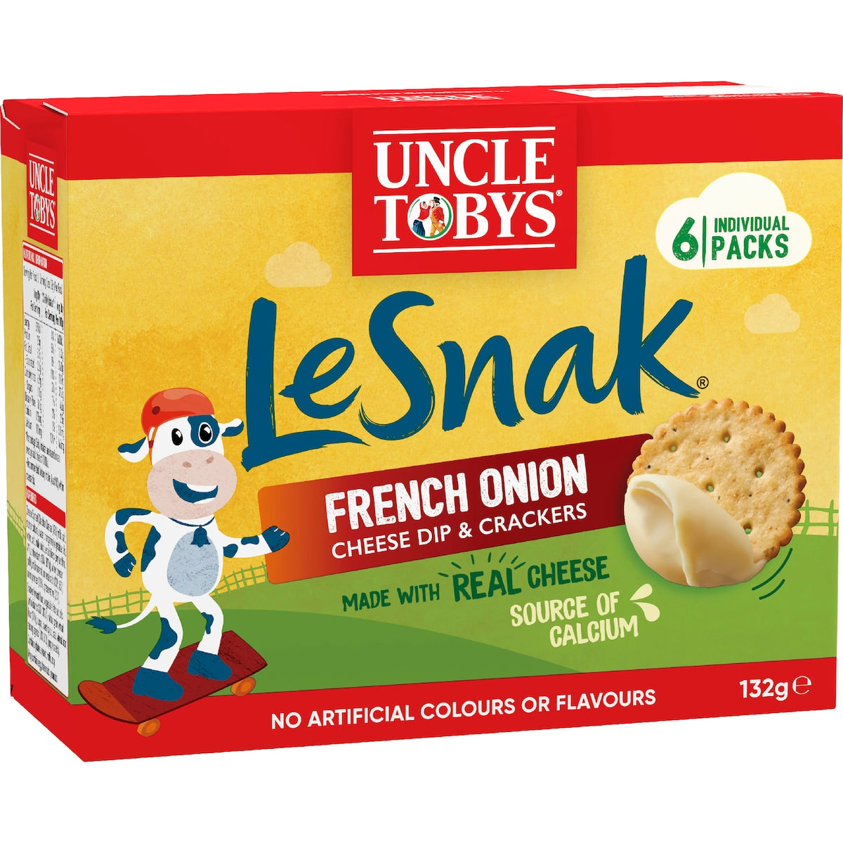 Uncle Tobys Le Snak French Onion 6 Pack