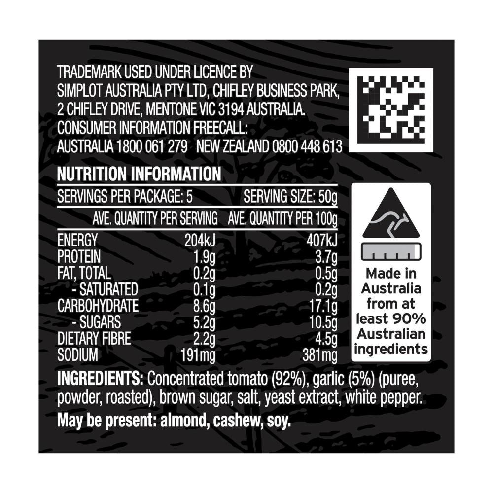 Leggos Australian Tomato Paste Infused With Roasted Garlic - 250g
