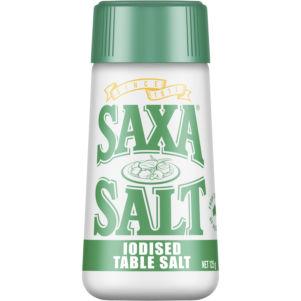 Saxa Picnic Pack Iodised Table Salt 125g