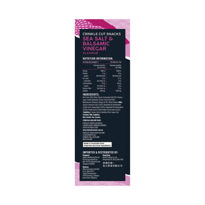 Fantastic Delites Rice Snacks Sea Salt & Balsamic Vinegar - 100g