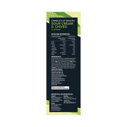 Fantastic Delites Rice Snacks Sour Cream & Chive - 100g
