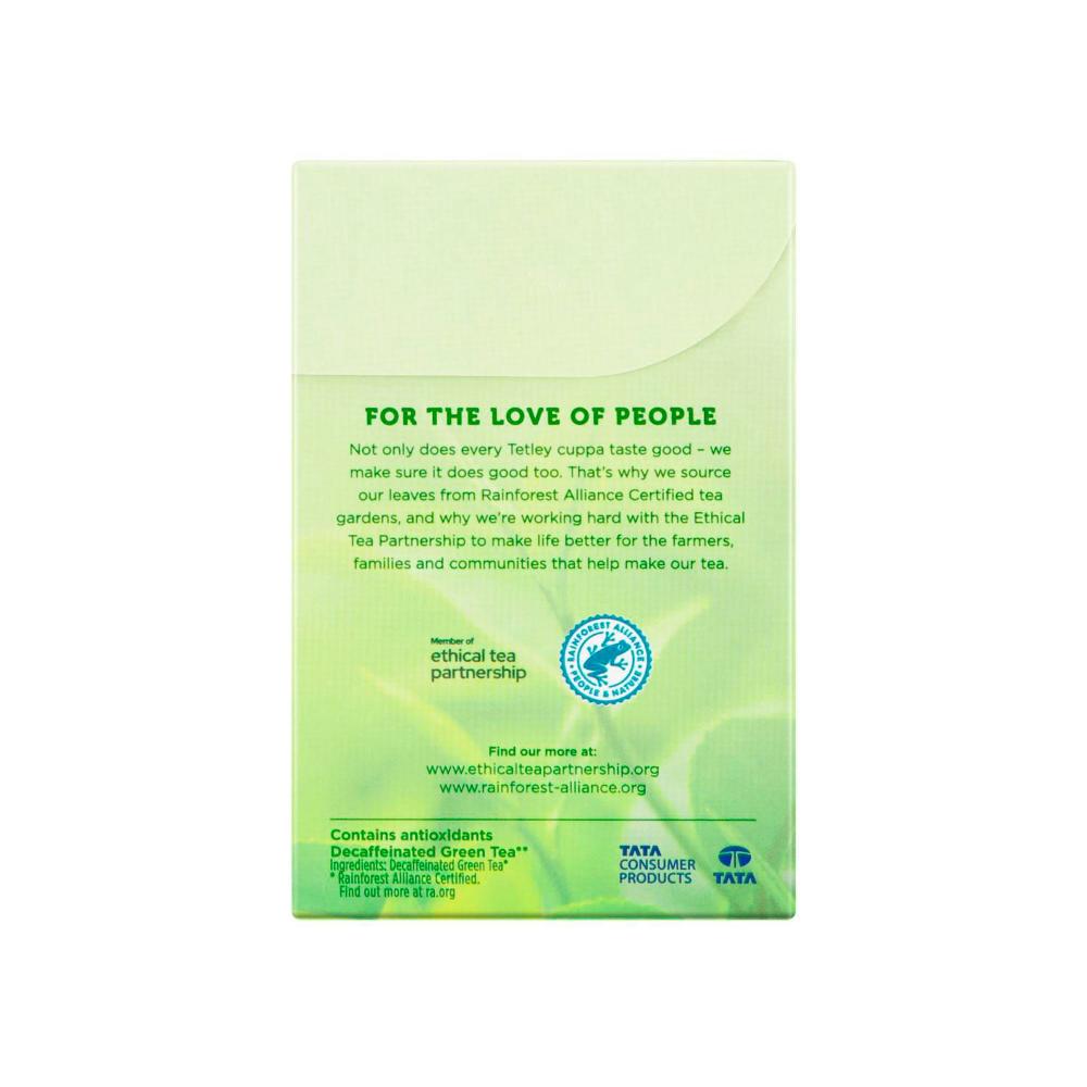 Tetley Decaffeinated Green Tea Bags 50 Pack - 87.5g