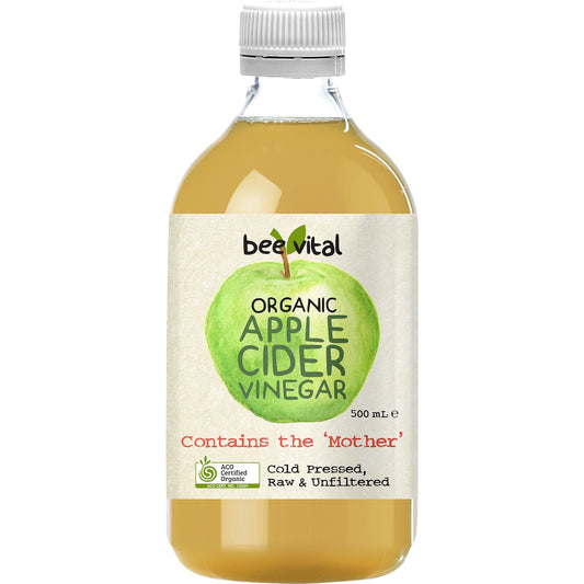 Bee Vital Organic Apple Cider Vinegar Vinegar with the Mother 500mL