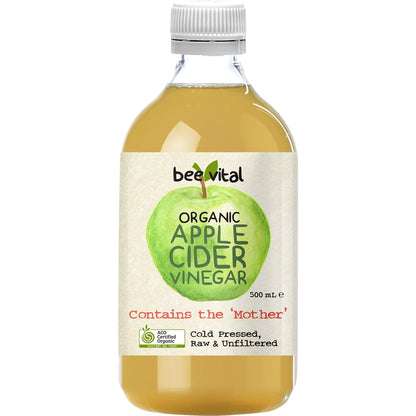 Bee Vital Organic Apple Cider Vinegar Vinegar with the Mother 500mL