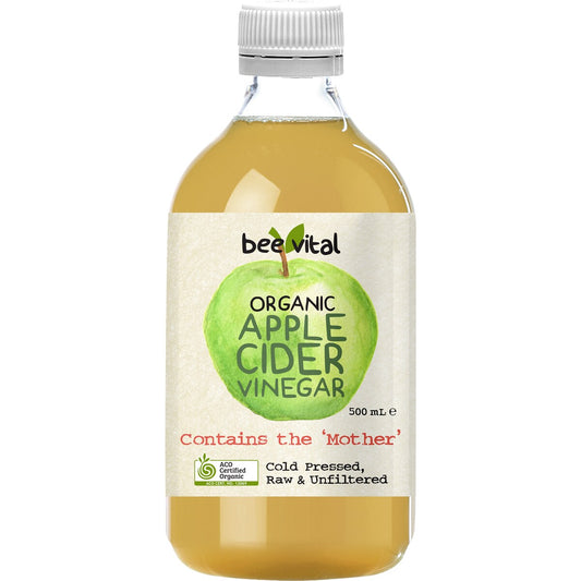 Bee Vital Organic Apple Cider Vinegar Vinegar with the Mother 500mL