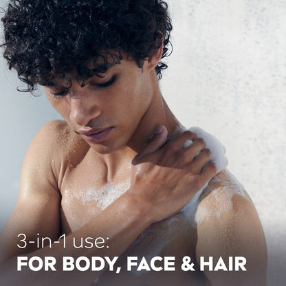 Nivea Men Pure Impact 3 In 1 Shower Gel & Body Wash 500ml