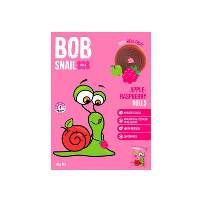 Bob Snail Fruit Roll Snack Apple Raspberry - 60g
