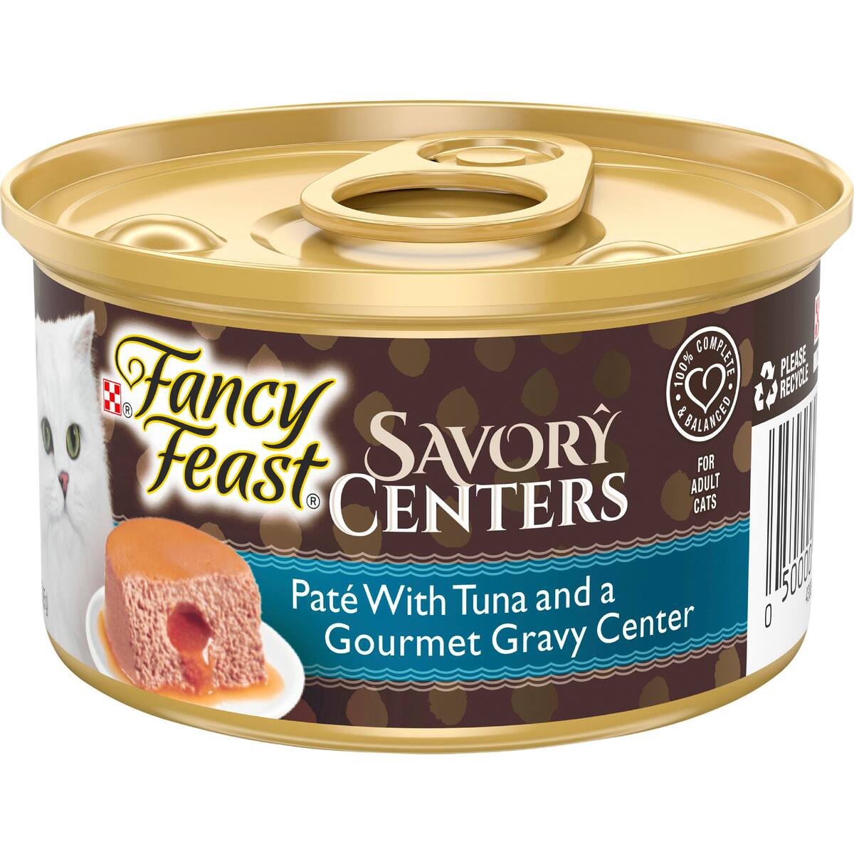 Fancy Feast Adult Savory Centers Patè Tuna Gravy Wet Cat Food 85g